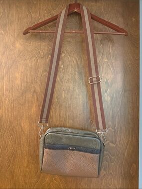 Furla Brown and Olive Crossbody Bag